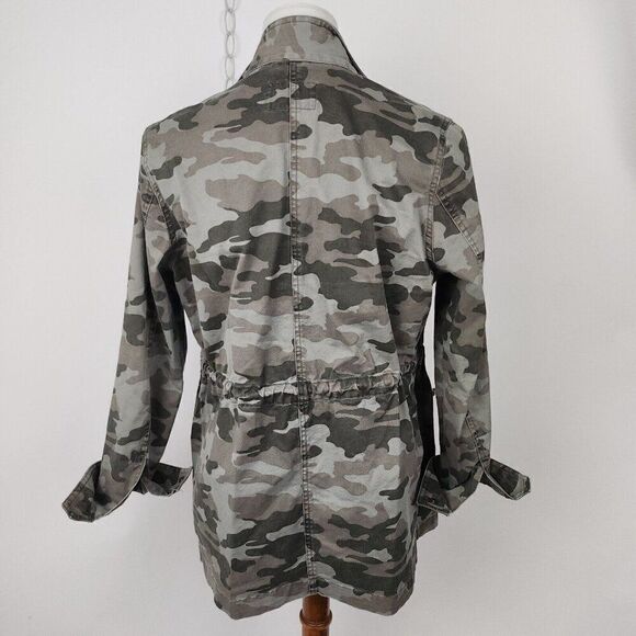 Universal Thread Camouflage Camo Anorak Jacket Drawstring Waist Womens S - Picture 5 of 7